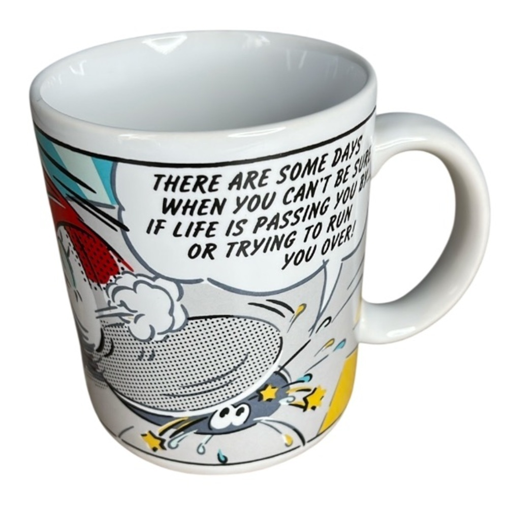Hallmark Bad Day Comic Style White Coffee Mug 10oz